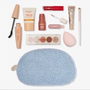 Ulta Beauty Cosmetic Collection with Blue Pouch